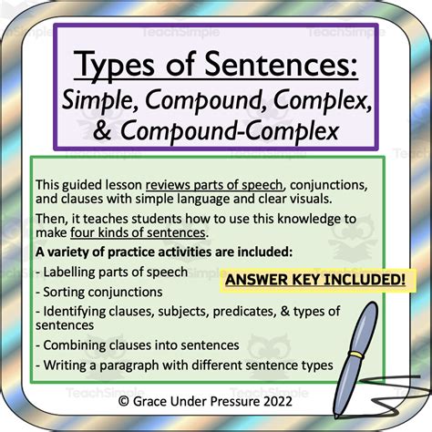 Simple Compound, & Complex Sentences worksheet Live Worksheets