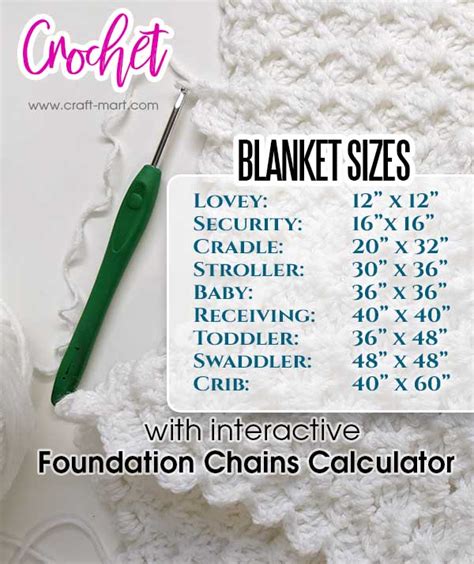Simple Crochet Blanket Chain Chart