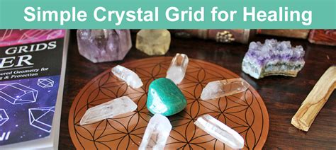 Simple Crystal Grid for Healing with Free Crystal Grid Template Ethan