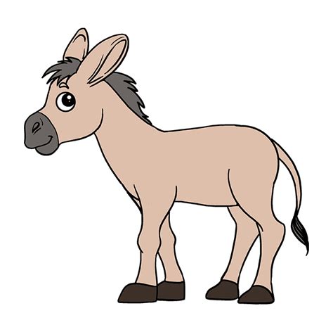 Simple Donkey Drawing