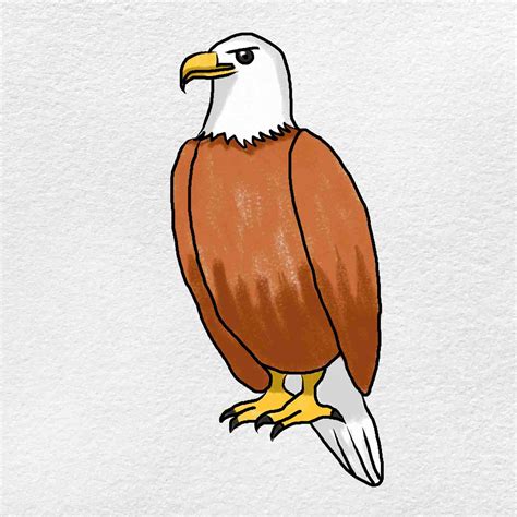 Simple Drawing Of Eagle