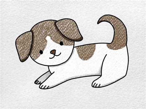 Simple Drawing Of Puppy