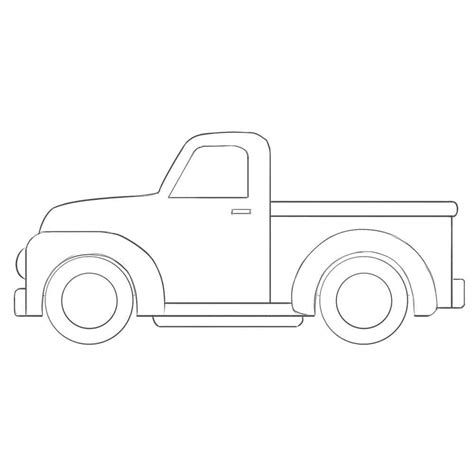 Simple Drawing Of Truck