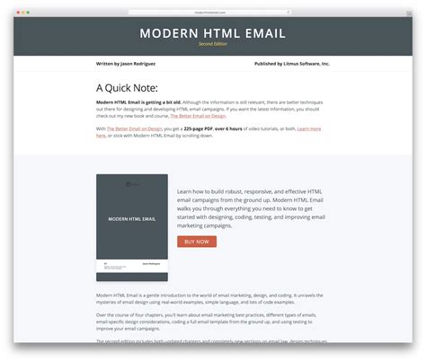 Simple Email Template HTML Free Of Best Free HTML Email Templates Of
