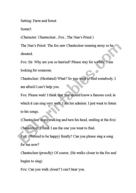 Simple English Drama Script