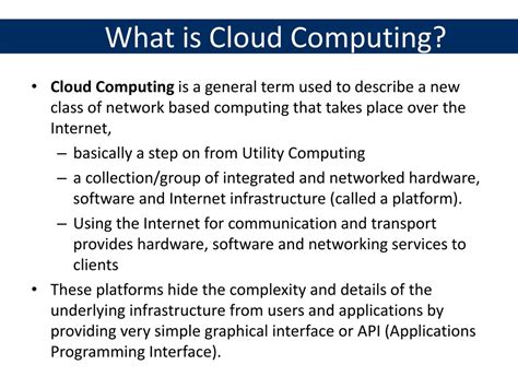 Simple Explanation of Cloud Computing