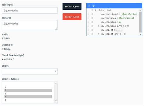 Simple Form Builder With JSON Schema jQuery JSONForm jQuery Plugin
