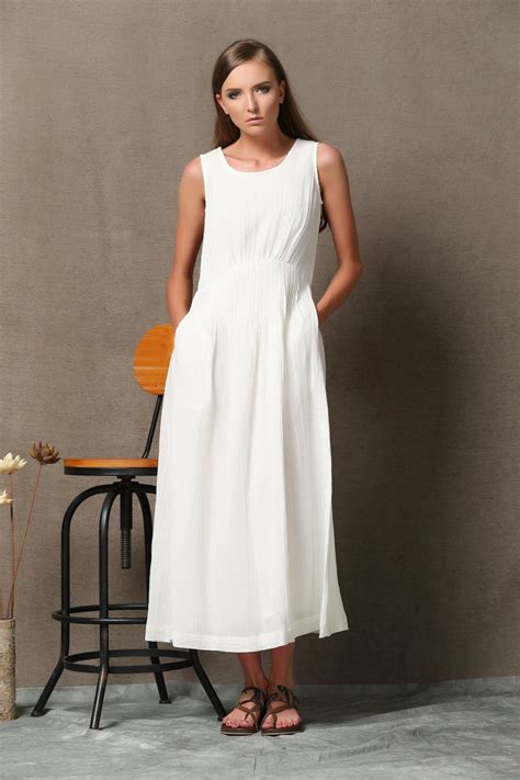 Simple Formal White Dress - Etsy