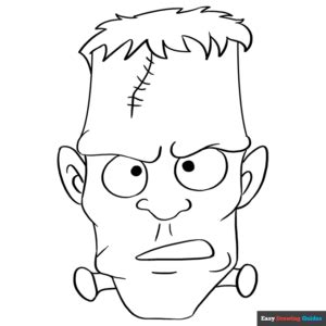 Simple Frankenstein Coloring Pages Free Printable Coloring Pages