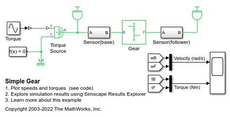 Simple Gear - MATLAB & Simulink - MathWorks