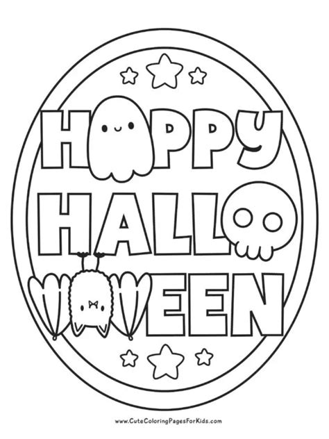 Simple Halloween Coloring Pages Printable