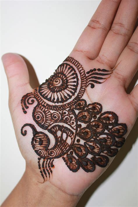 Simple Henna Designs For Hands Peacock