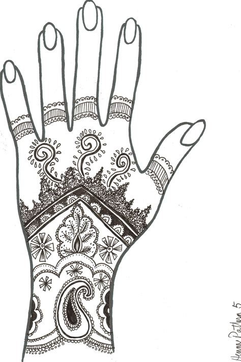 Simple Henna Patterns Free Printable