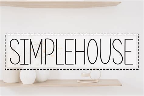 Simple House Script Font MasterBundles
