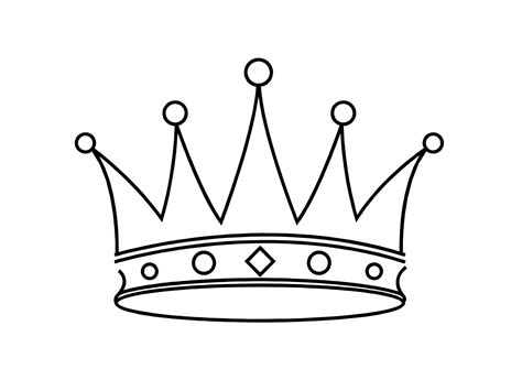 Simple King Crown Drawing