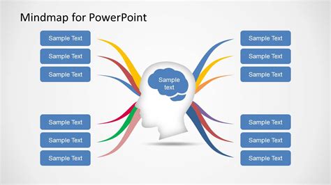 Simple Mind Map Template for PowerPoint SlideModel