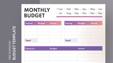 Simple Monthly Budget Free Google Docs Template gdoc.io