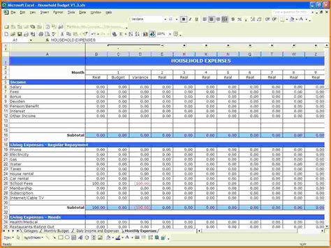Simple Mrp Excel Spreadsheet within Sample Home Budget Excel