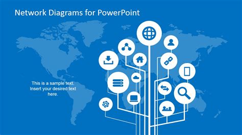 Simple Network Diagrams for PowerPoint SlideModel