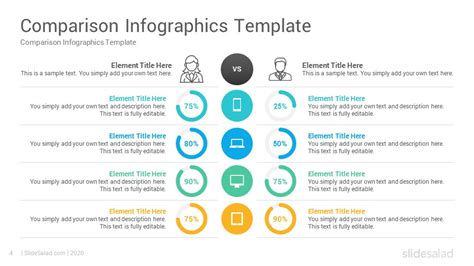 Simple PPT Template For ComparisonEight Node