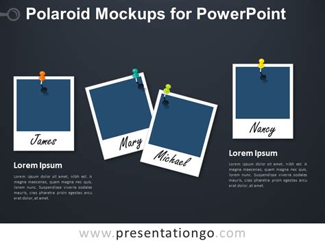 Simple Polaroid Template Presentation PowerPoint Design