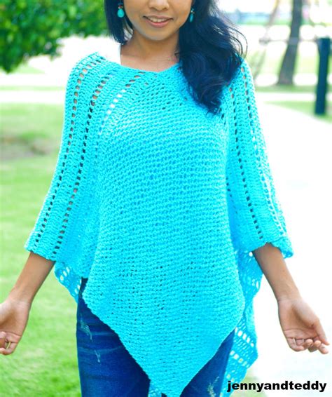 Simple Poncho Crochet Pattern Easy Crochet Pattern Beginner Crochet