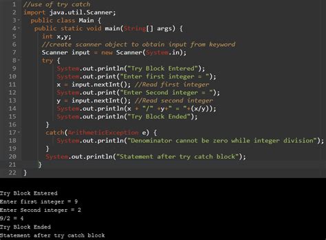 Simple Program for Exception Handling with Multiple Catch Using …