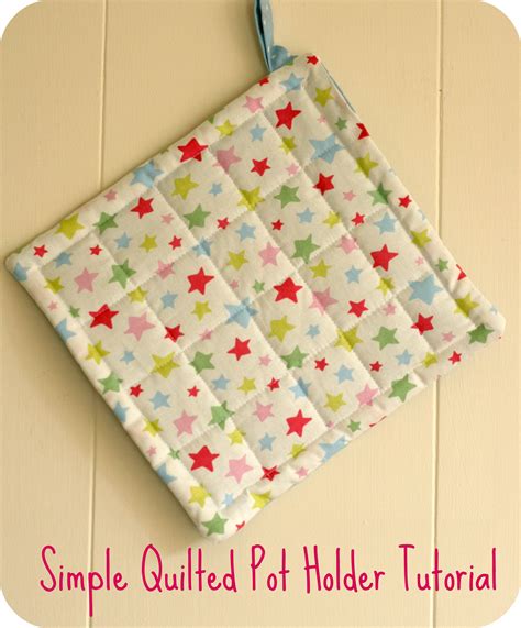 Simple Quilted Pot Holder Tutorial Patterns, Tutorials and Pots