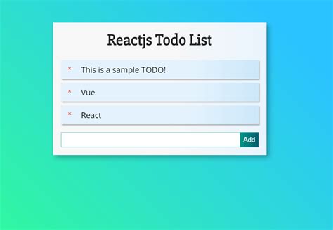 Simple Reactjs Todo List CSS CodeLab