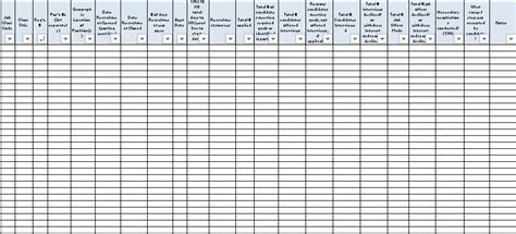 Simple Recruitment Tracker Excel Template Download Excel TMP