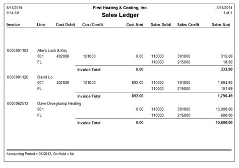 Simple Sales Ledger Samples Templates Templates Simple Sample