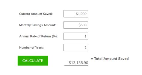 Simple Savings Calculator
