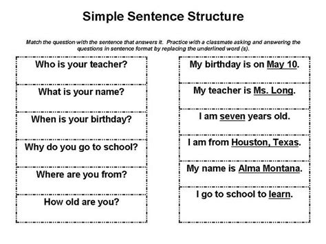 Simple Sentences - PowerPoint English Year 3