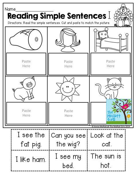 Simple Sentences For Grade 2 Worksheet