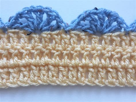 Simple Shell Stitch Crochet Edging Pattern