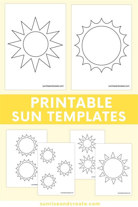 Simple Sun Pattern Printable