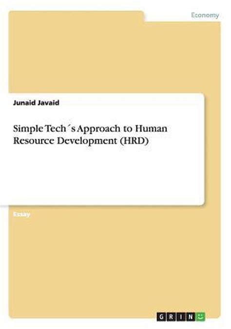 Simple Techs Approach To Human Resource Development Hrd