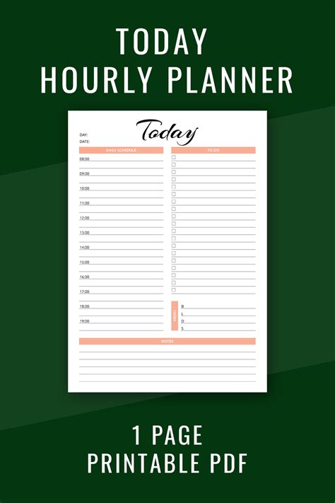Simple Today Planner is an easy to use template that has an intuitive