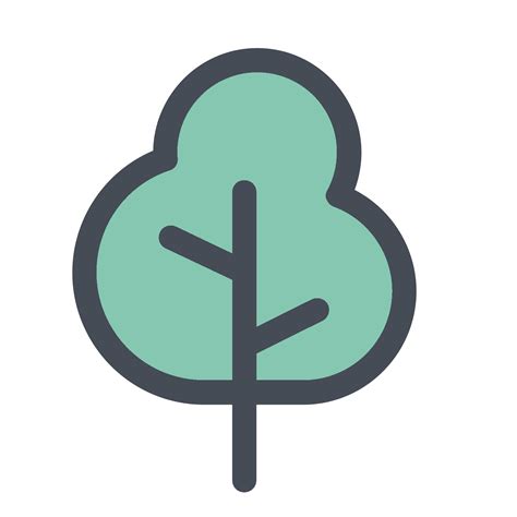 Simple Tree Icon PNG & SVG Design For T-Shirts - Vexels