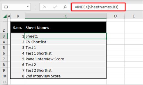 Simple VBA Code to create a List of All Sheet Names With 2 ways