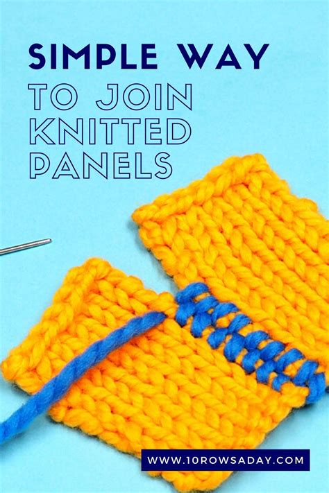 Simple Way to Join Knitted Squares and Panels to Make Blankets and