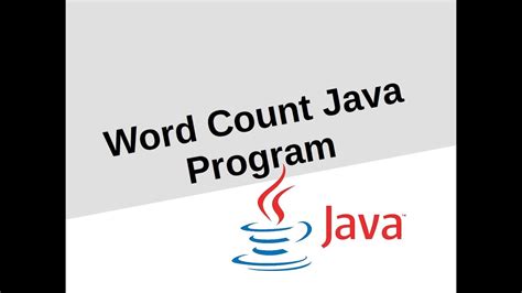 Simple Word Count Java Program YouTube