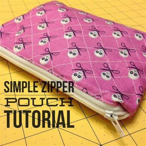 Simple Zip Pouch Tutorial