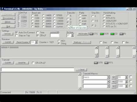 Simple and robust terminal RS232 terminal program, working the. 