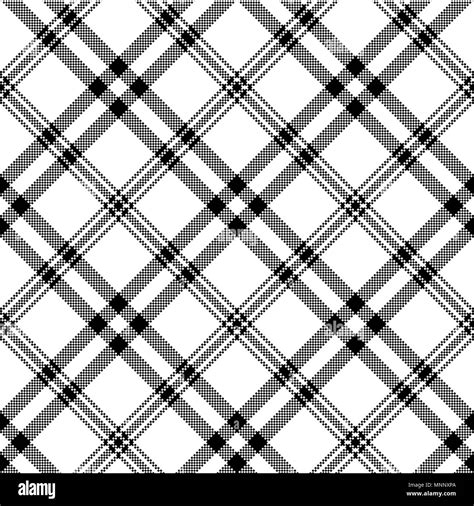 Simple black white check plaid seamless pattern Vector Image