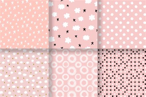 Simple cute patterns set CustomDesigned Graphic Patterns Creative