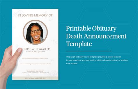 Simple death announcement template word.  Aug 19, 2025 · Start using ...