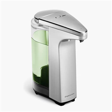 OXO Stainless Steel Soap Dispenser. The stainless steel coating features a fingerprint-proof finish to keep the dispenser looking brand new. It’s not compatible with foaming soap. OXO is one of the most reliable kitchenware brands, and this stainless steel soap dispenser is a perfect example of why.. 