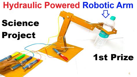 Simple hydraulic arm project.  "Learn how to create a fully functional hydraulic...