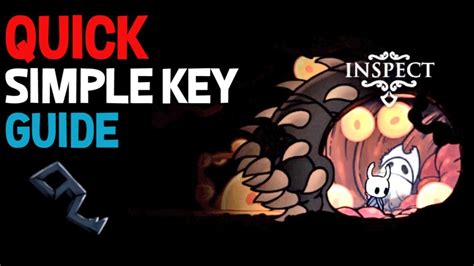 简单钥匙 （Simple Key） 是《空洞骑士》中的道具。 用途. 可以打开简单锁，但是由于做工粗糙、磨损严重，只能使用一次。 游戏中有 4 处可以使用简单钥匙打开： 泪水之城中通向皇家水道的窨井盖。 德特茅斯最右侧，墓地后面的石门。. 